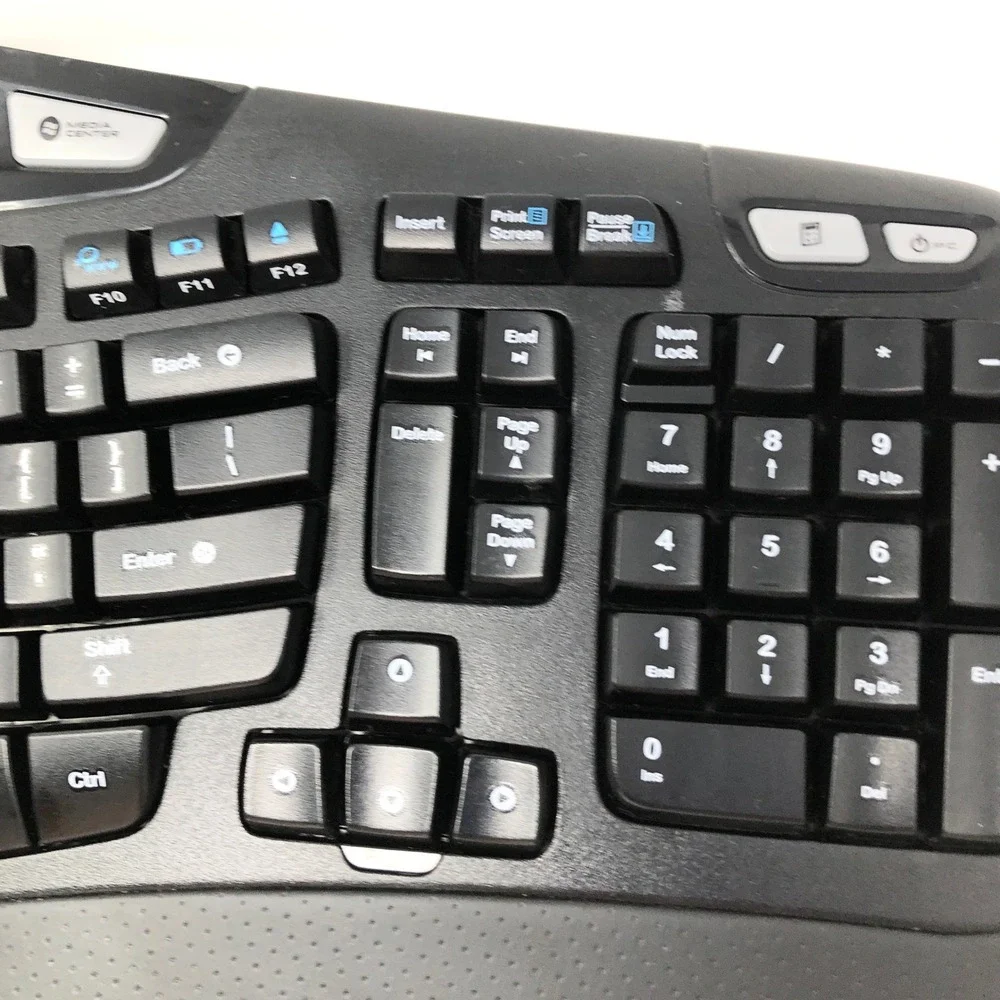 Logitech K350 Wireless Wave Keyboard Y-R0053 No USB Receiver Untested
